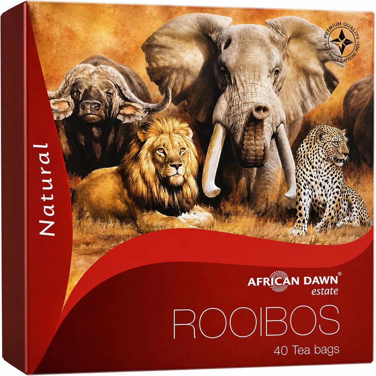 African Dawn Estate Premium Rooibos Tea Single Origin ，Naturally Caffeine free each box 40 Tea bags 100g (Copy)